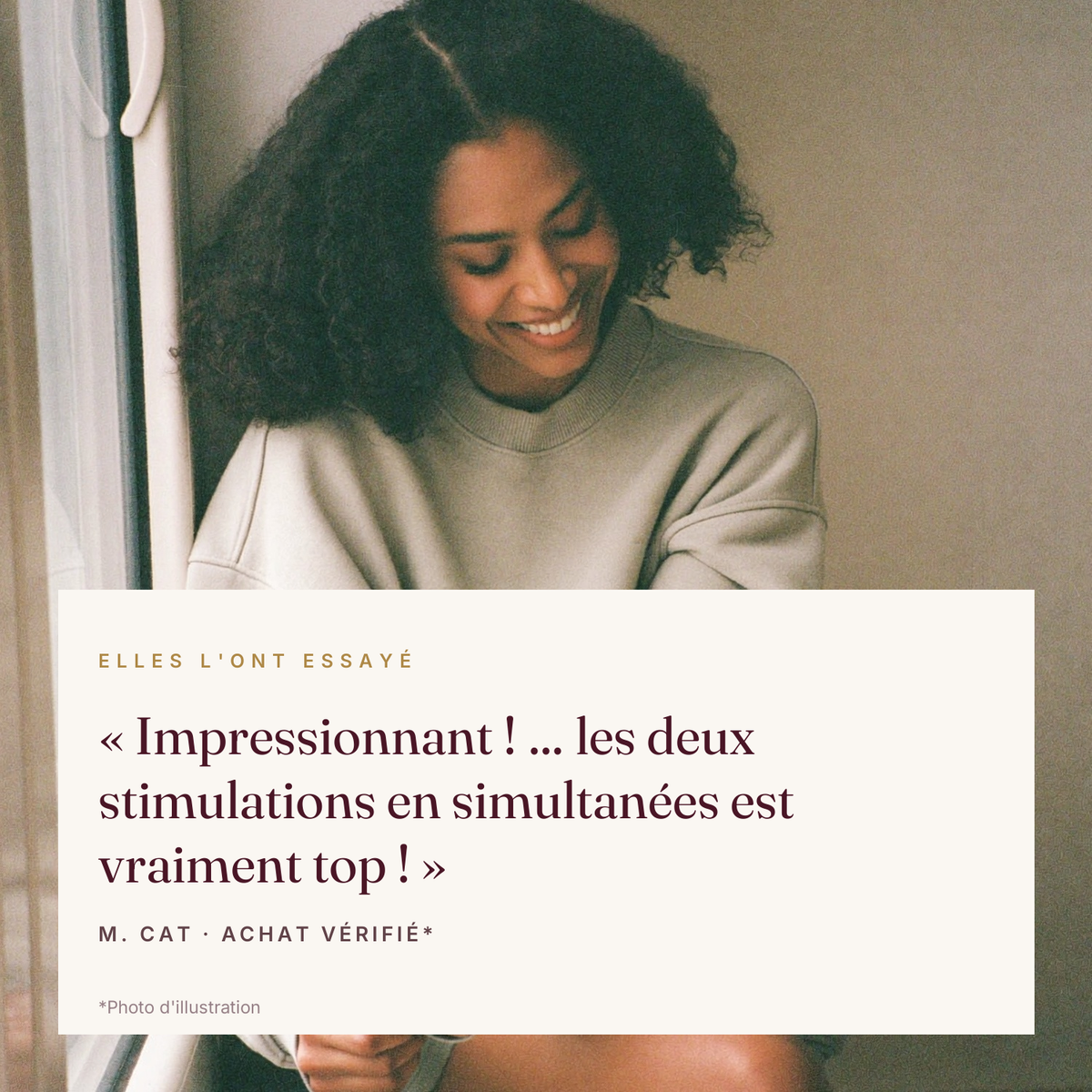 Avis vérifié de M. Cat sur le LILA Pulse V2 : les deux stimulations en simultané (photo d'illustration)