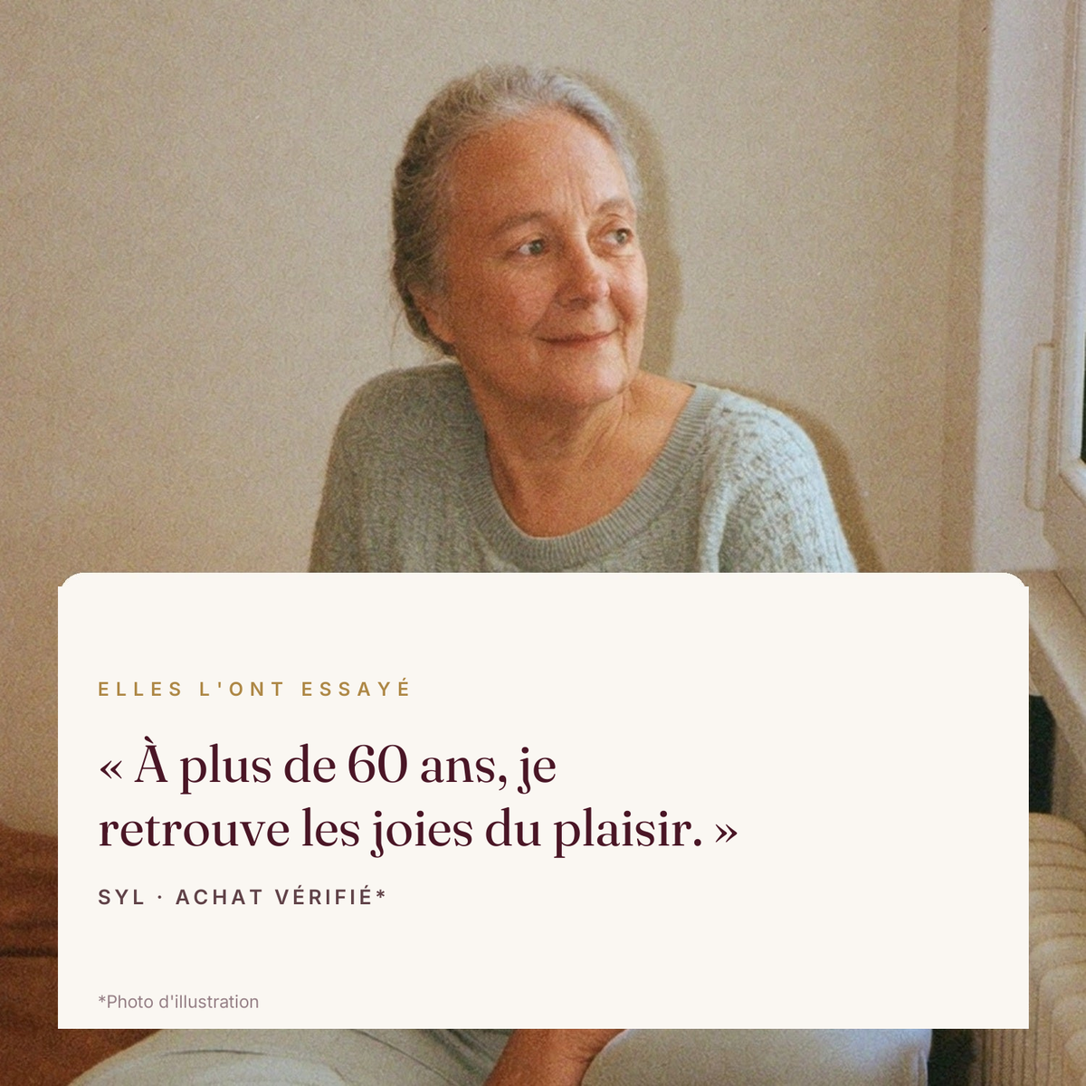 Avis vérifié de Syl sur le LILA Pulse V2 : à plus de 60 ans, je retrouve les joies du plaisir (photo d'illustration)