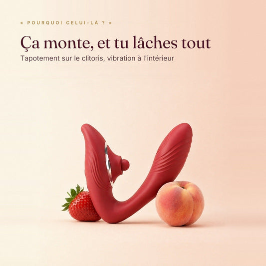 LILA Pulse V2 rouge : tapotement sur le clitoris et vibration à l'intérieur, ça monte et tu lâches tout