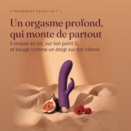 LILA Wave violet : un orgasme profond, il ondule en toi sur ton point G et bouge comme un doigt sur ton clitoris